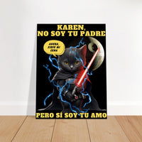 Lienzo de gato "Darth Miau" Michilandia | La tienda online de los amantes de gatos