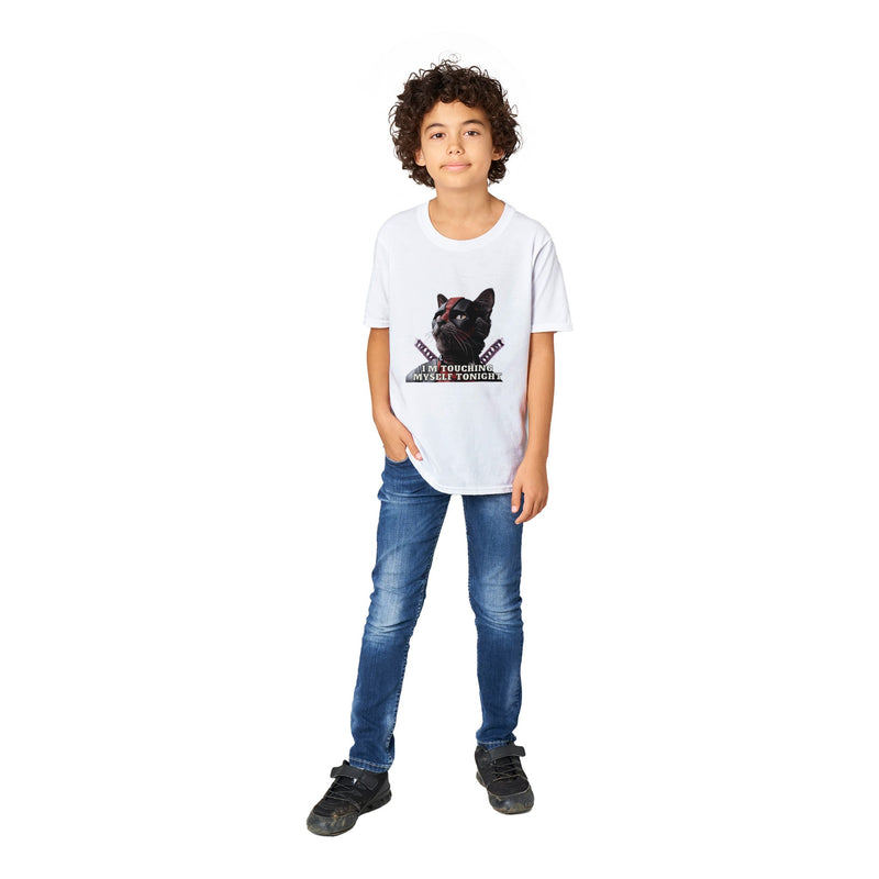 Camiseta Junior Unisex Estampado de Gato "MiauPool" Michilandia