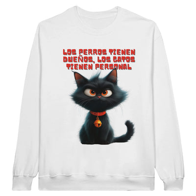 Sudadera Unisex Estampado de Gato "Personal Felino" Michilandia | La tienda online de los fans de gatos