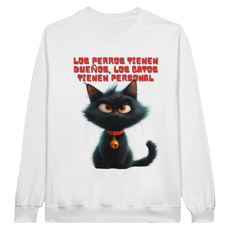 Sudadera Unisex Estampado de Gato "Personal Felino" Michilandia | La tienda online de los fans de gatos