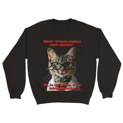 Sudadera Unisex Estampado de Gato 