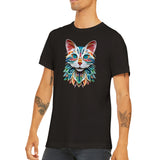 Camiseta unisex estampado de gato "Felino de Papel Cromático" Gelato