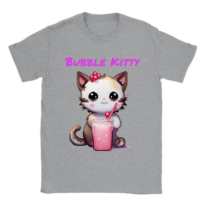 Camiseta unisex estampado de gato "Bubble Kitty" Gelato