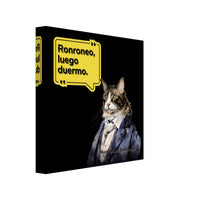 Lienzo de gato "René Michi Descartes" Michilandia | La tienda online de los amantes de gatos