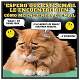 Póster Semibrillante de Gato con Marco Metal "Melancolía Digital" Michilandia | La tienda online de los amantes de gatos