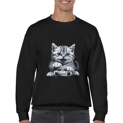 Sudadera Unisex Estampado de Gato "Gamer Miau Frustrado" Michilandia | La tienda online de los fans de gatos