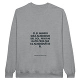 Sudadera Unisex Estampado de Gato "Centro del Universo" Michilandia | La tienda online de los fans de gatos