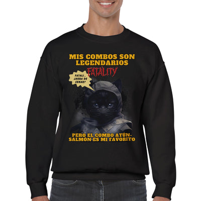 Sudadera unisex estampado de gato 