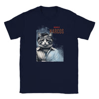 Camiseta Junior Unisex Estampado de Gato "Narcogato" Michilandia | La tienda online de los fans de gatos