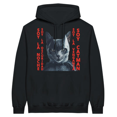 Sudadera con Capucha Unisex Estampado de Gato 