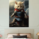 Póster semibrillante de gato con colgador "Thor Felino" Gelato