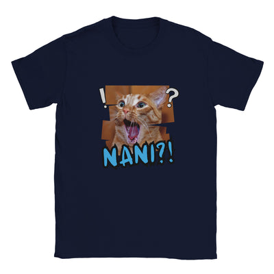 Camiseta unisex estampado de gato "Nani Meow!" Michilandia | La tienda online de los amantes de gatos