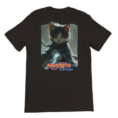 Camiseta Prémium Unisex Impresión Trasera de Gato "Garras Chidori" Michilandia | La tienda online de los fans de gatos