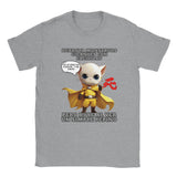 Camiseta unisex estampado de gato "One Punch Cat" Sports Grey