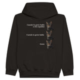 Sudadera con capucha júnior estampado de gato "Gente" Michilandia | La tienda online de los fans de gatos