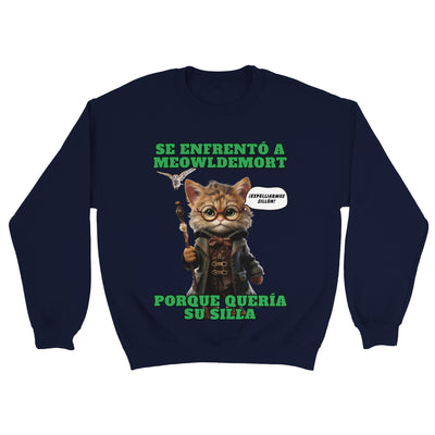 Sudadera unisex estampado de gato "Guardián del Sillón" Michilandia | La tienda online de los amantes de gatos