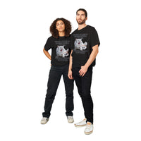 Camiseta Unisex Estampado de Gato "Gourmet Indignado" Michilandia | La tienda online de los fans de gatos