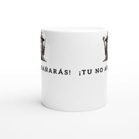 Taza Blanca con Impresión de Gato "Miau el Gris" Michilandia | La tienda online de los fans de gatos