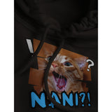 Sudadera con Capucha Unisex Estampado de Gato "Nani Meow!" Michilandia | La tienda online de los amantes de gatos