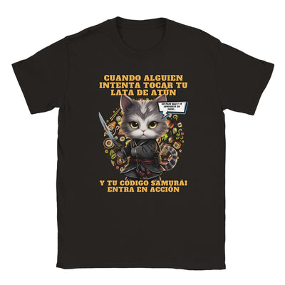 Camiseta unisex estampado de gato 