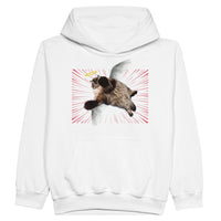 Sudadera con capucha júnior estampado de gato 