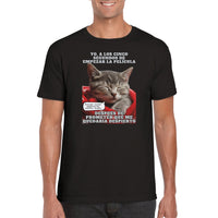 Camiseta Unisex Estampado de Gato 