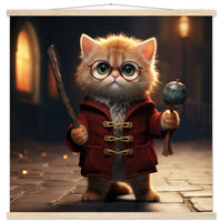 Póster semibrillante de gato con colgador "Michi Harry Potter" Gelato