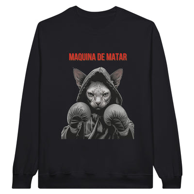 Sudadera Unisex Estampado de Gato 