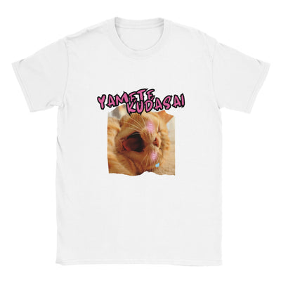 Camiseta unisex estampado de gato "Yamete Kitty" Michilandia | La tienda online de los amantes de gatos