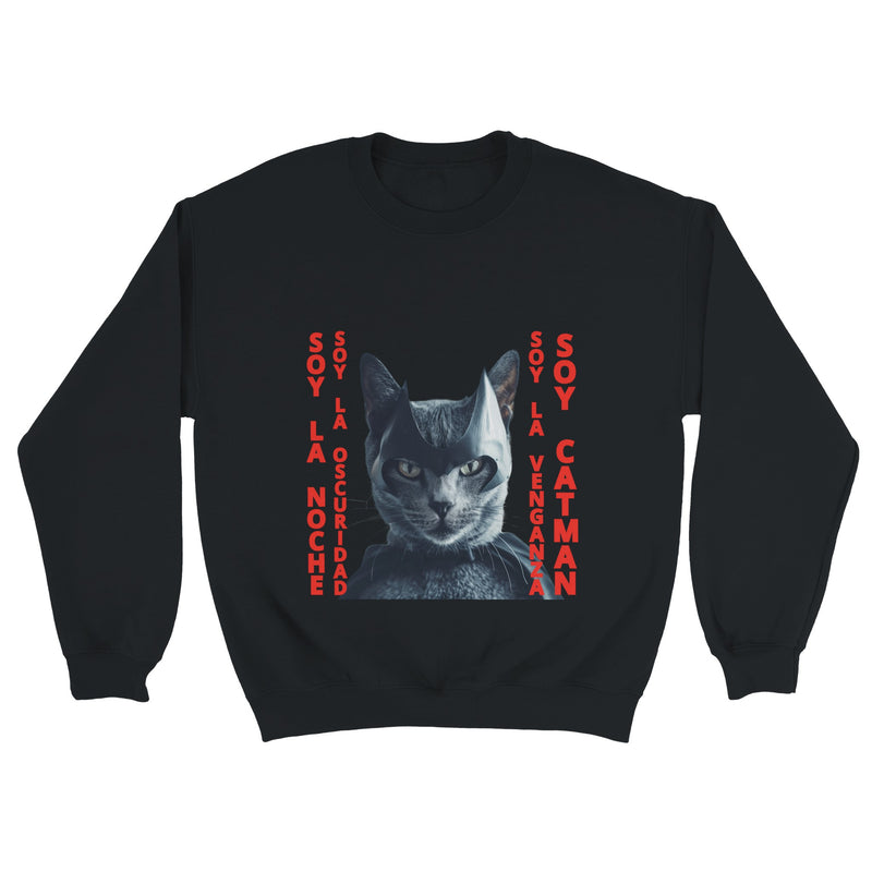 Sudadera Unisex Estampado de Gato "El Caballero Gatuno" Michilandia