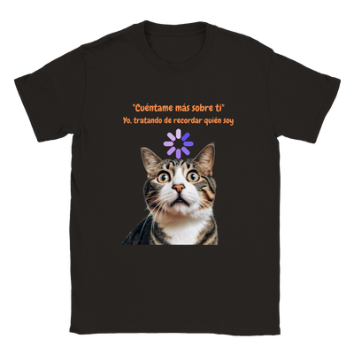 Camiseta unisex estampado de gato 