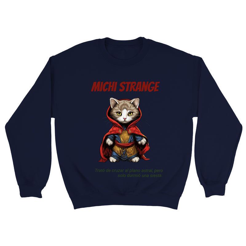 Sudadera unisex estampado de gato "Michi Strange" Gelato