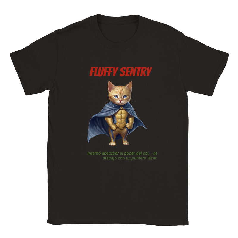 Camiseta unisex estampado de gato "Fluffy Sentry" Gelato