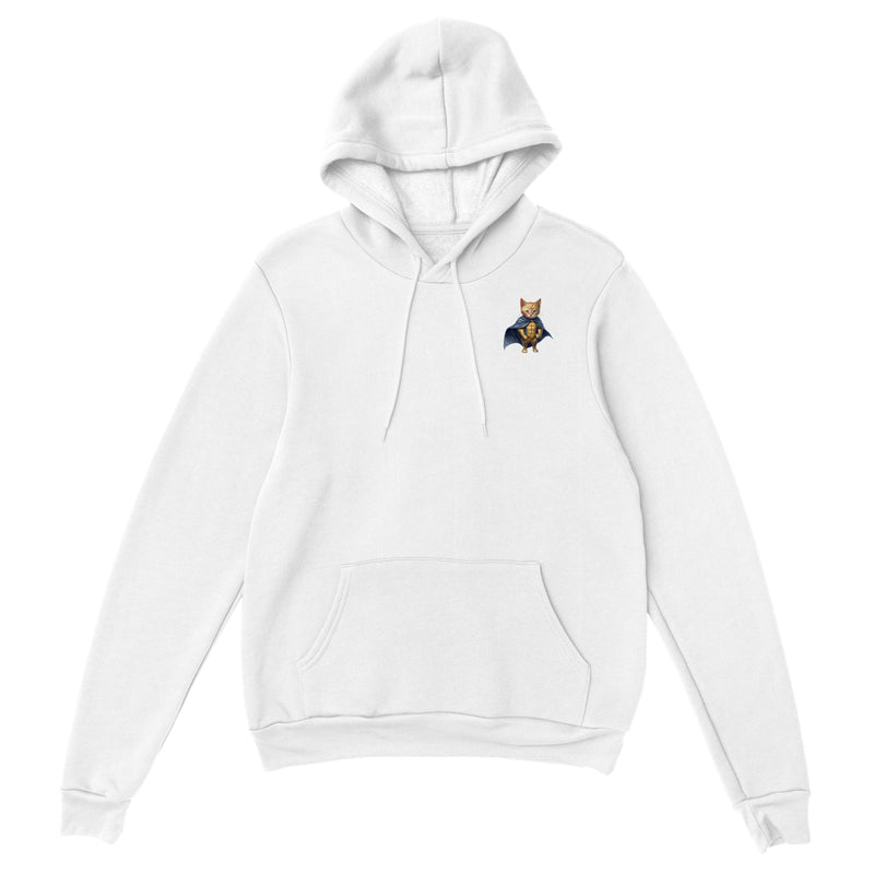 Sudadera con capucha unisex estampado de gato "Fluffy Sentry" Gelato