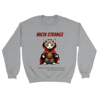 Sudadera unisex estampado de gato "Michi Strange" Gelato