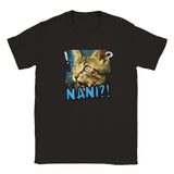 Camiseta Junior Unisex Estampado de Gato "Expresión de Sorpresa" Michilandia | La tienda online de los amantes de gatos