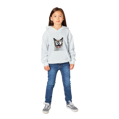 Sudadera con capucha júnior estampado de gato "Birmano Travieso" Michilandia