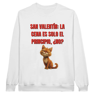 Sudadera Unisex Estampado de Gato "San Valentín Gatuno" Michilandia | La tienda online de los fans de gatos