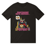 Camiseta unisex estampado de gato "Guardián de la Cena"