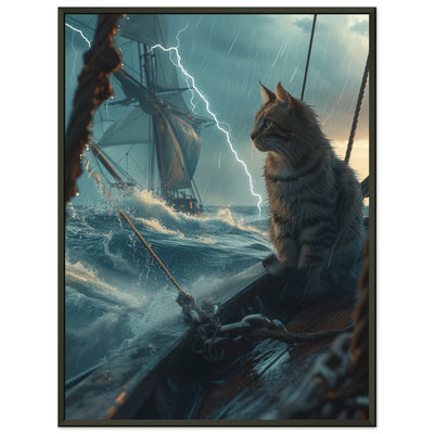 Póster Semibrillante de Gato 