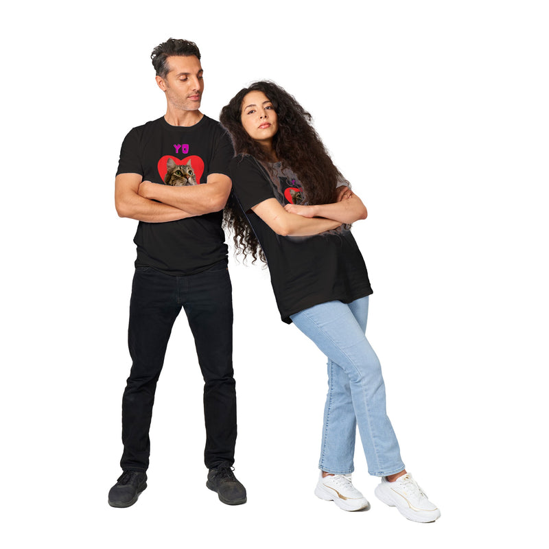 Imprime tu camiseta unisex "Yo amo a mi michi" v2 Gelato