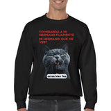 Sudadera Unisex Estampado de Gato "Sarcasmo Felino" Michilandia | La tienda online de los fans de gatos