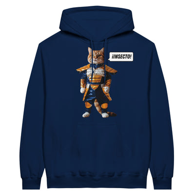 Sudadera con Capucha Unisex Estampado de Gato "Vegeta Gatuno" Michilandia