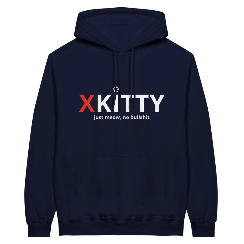 Sudadera con Capucha Unisex Estampado de Gato "XKitty Style" Michilandia | La tienda online de los fans de gatos