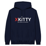 Sudadera con Capucha Unisex Estampado de Gato "XKitty Style" Michilandia | La tienda online de los fans de gatos