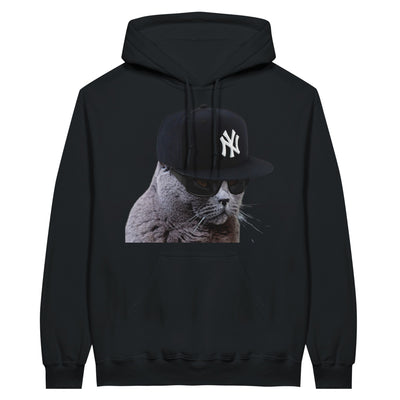 Sudadera con Capucha Unisex Estampado de Gato 