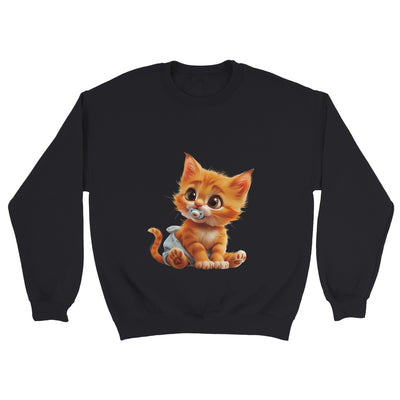 Sudadera Unisex Estampado de Gato "Miau en Pañales" Michilandia