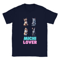 Camiseta unisex estampado de gato "Michi Lover" v3 Gelato