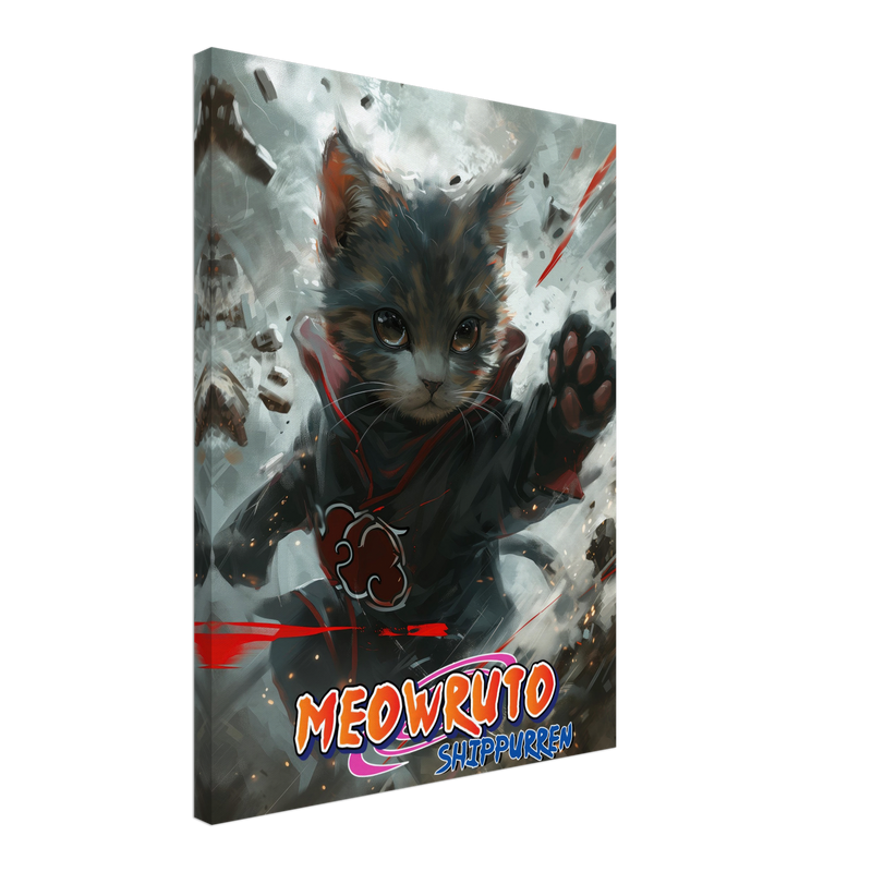 Lienzo de gato "Garras de Akatsuki" Michilandia | La tienda online de los fans de gatos