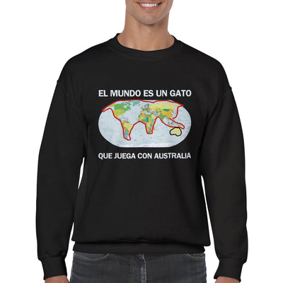 Sudadera de cuello redondo unisex clásica Michilandia | La tienda online de los fans de gatos